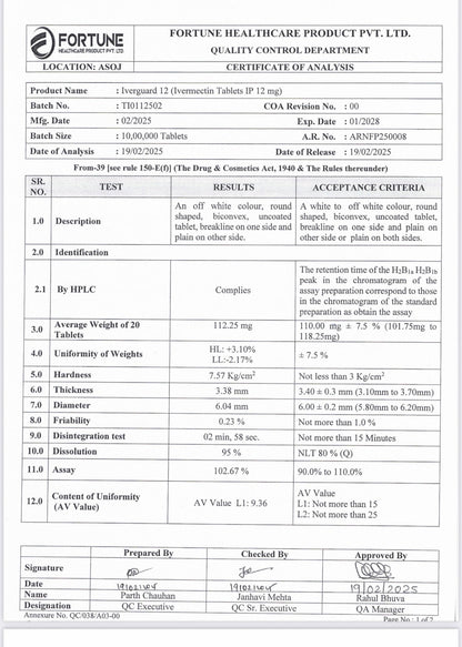 Ivermectin 100x Tablets